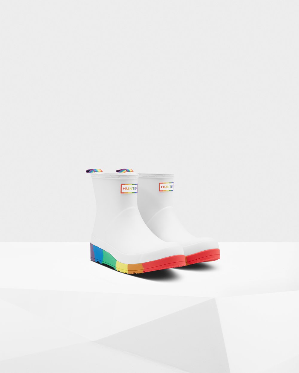 Botas Play Hunter Feminina Branco - Original Pride Flatform Rain - 27VTFLOGM